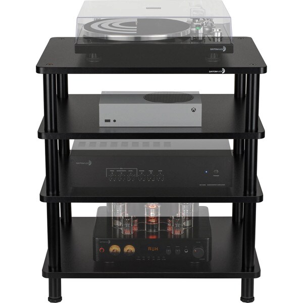 Main product image for Dayton Audio MS41B 4 Tier Modular Audio Component Rack, Black240-749